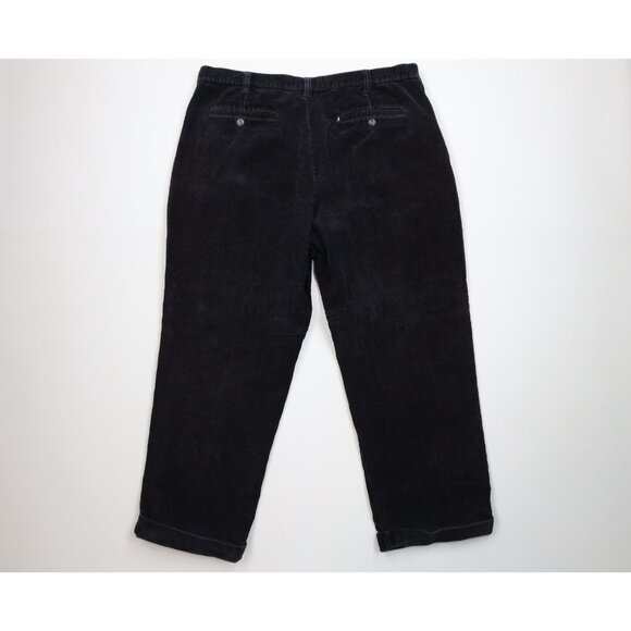 Vintage 90s Streetwear Mens 40x29 Distressed Heavy Wide Leg Corduroy Chino Pants - Picture 12 of 16